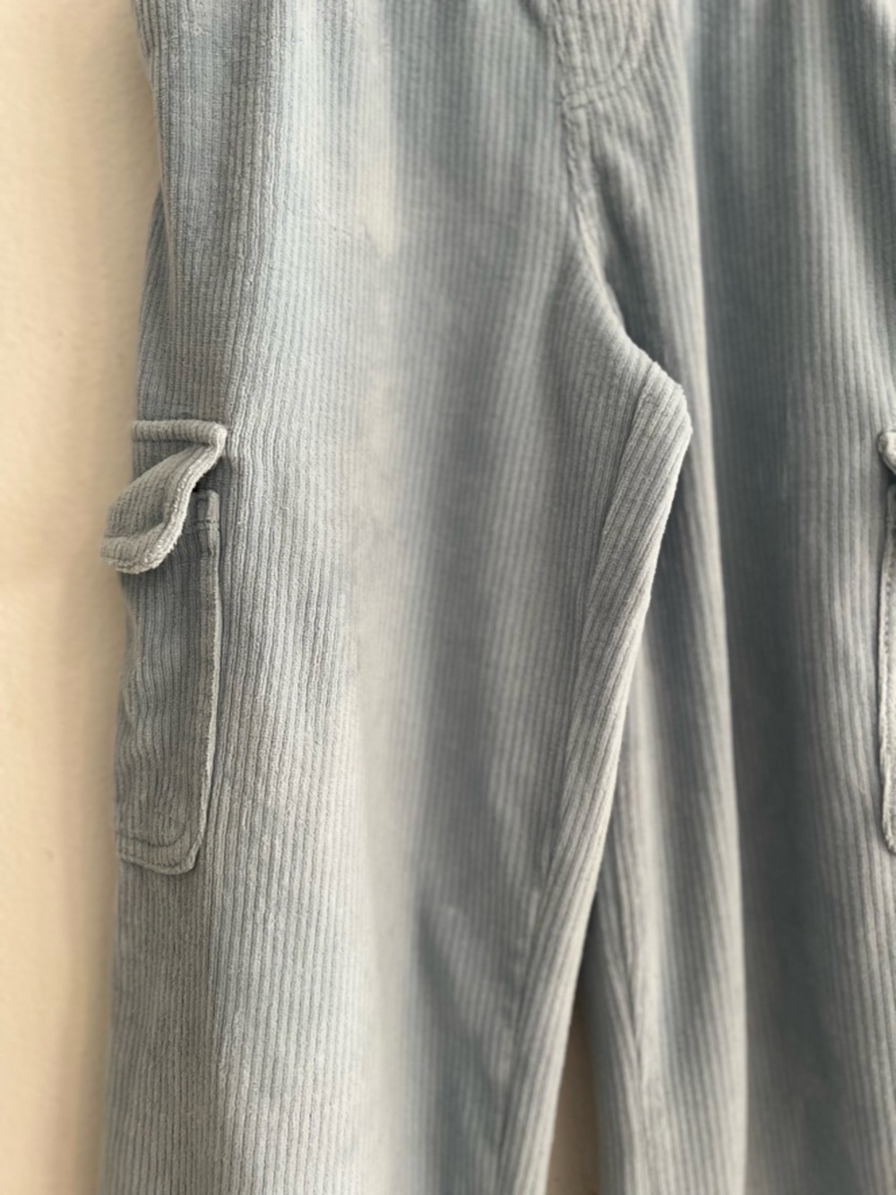 Cat & Jack Light Blue Corduroy Cargo Joggers - Picture 3 of 10